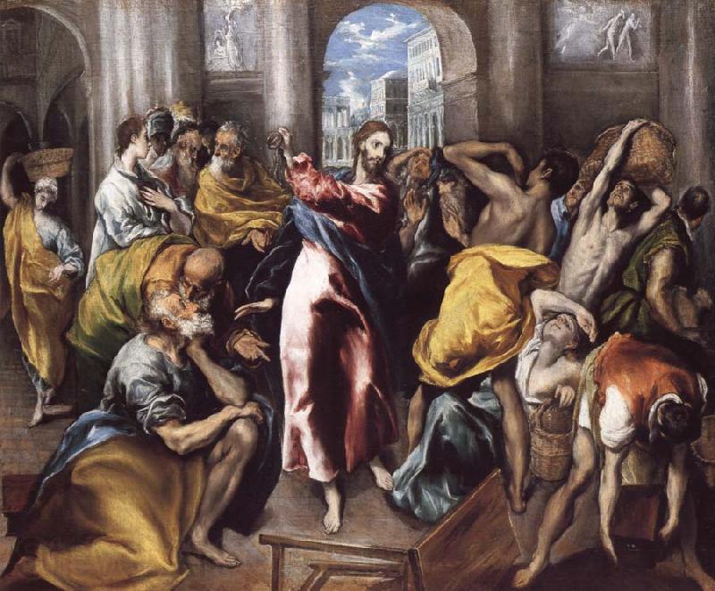 El Greco Christ Driving the Traders from the Temple France oil painting art
